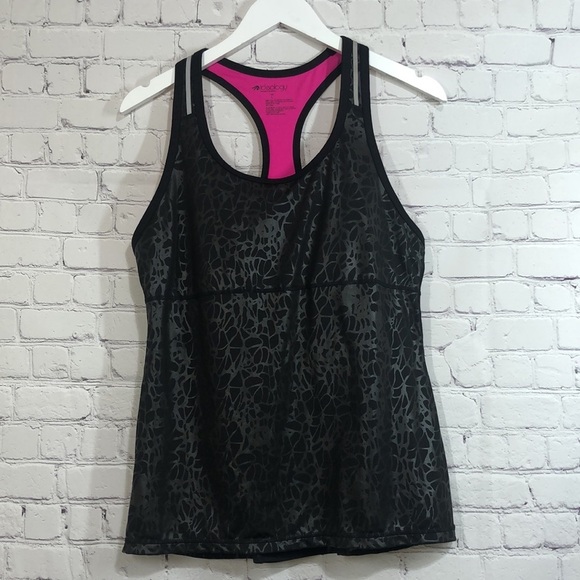 Ideology Tops - Ideology athletic top pink and black